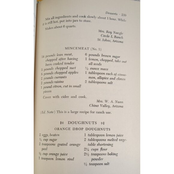 Roundup Recipes Bonnie & Ed Peplow Western Cooking 1951 Cowboy Kitchen Cookbook - Picture 11 of 14